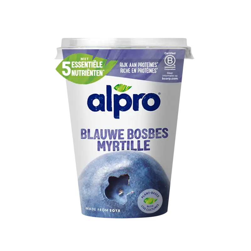 Alpro Plantaardig variatie blauwe bosbes