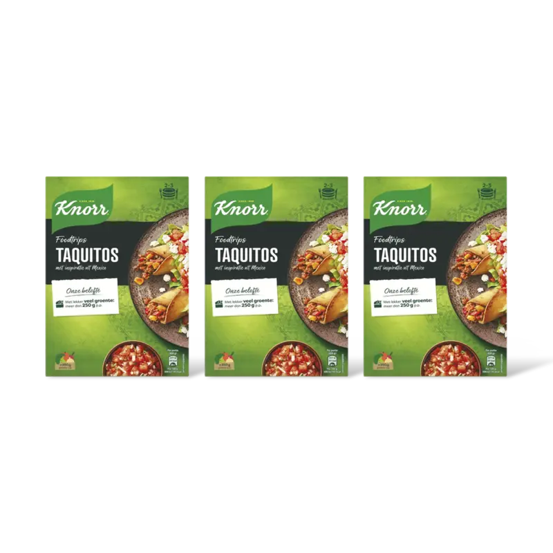 Knorr Foodtrips taquitos 3-pack