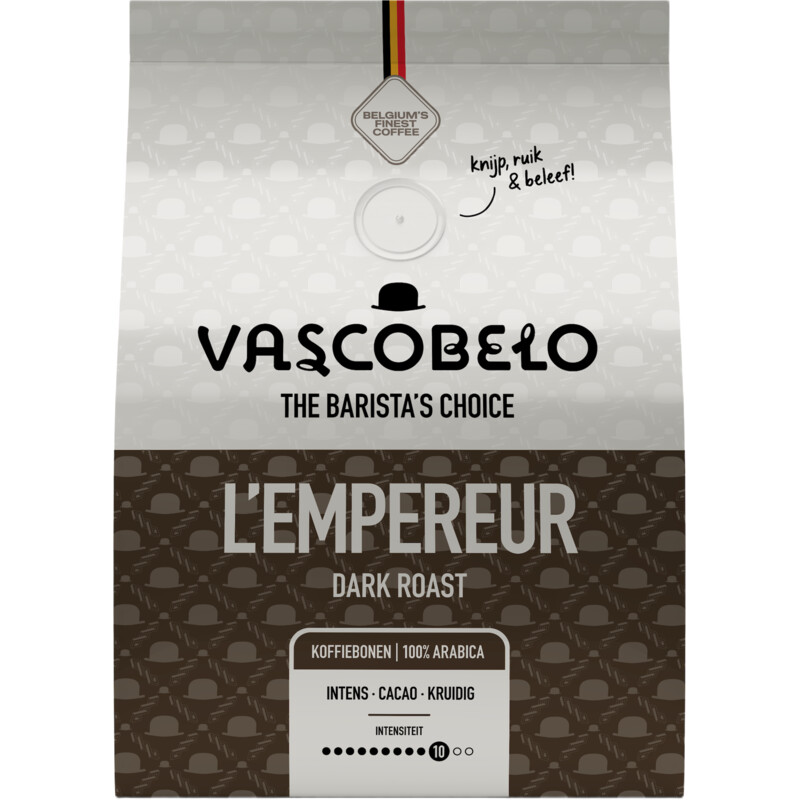 Een afbeelding van Vascobelo L'empereur medium roast koffiebonen