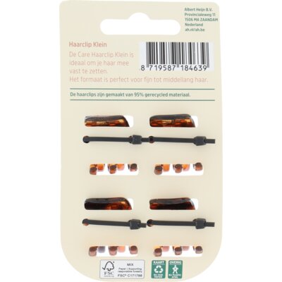 pdp-image-Care Accessories haarclip klein bruin