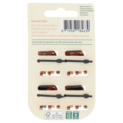 pdp-image-Care Accessories haarclip klein bruin