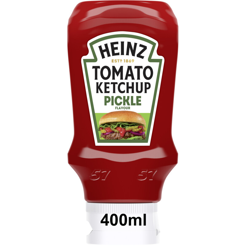 Een afbeelding van Heinz Tomato ketchup pickle flavour