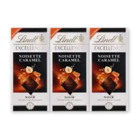 Lindt Excellence karamel hazelnoot puur 3-pack