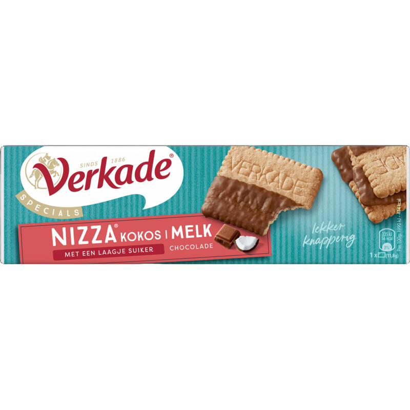 Een afbeelding van Verkade Nizza kokos melk