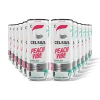 Celsius Sparkling peach vibe 12-pack
