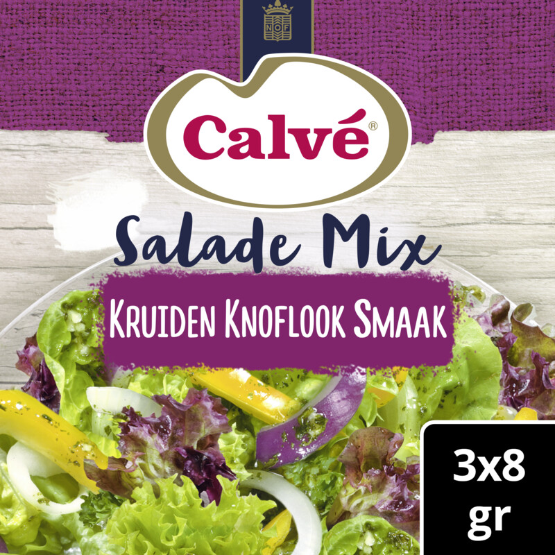 Calvé Salademix kruiden knoflook