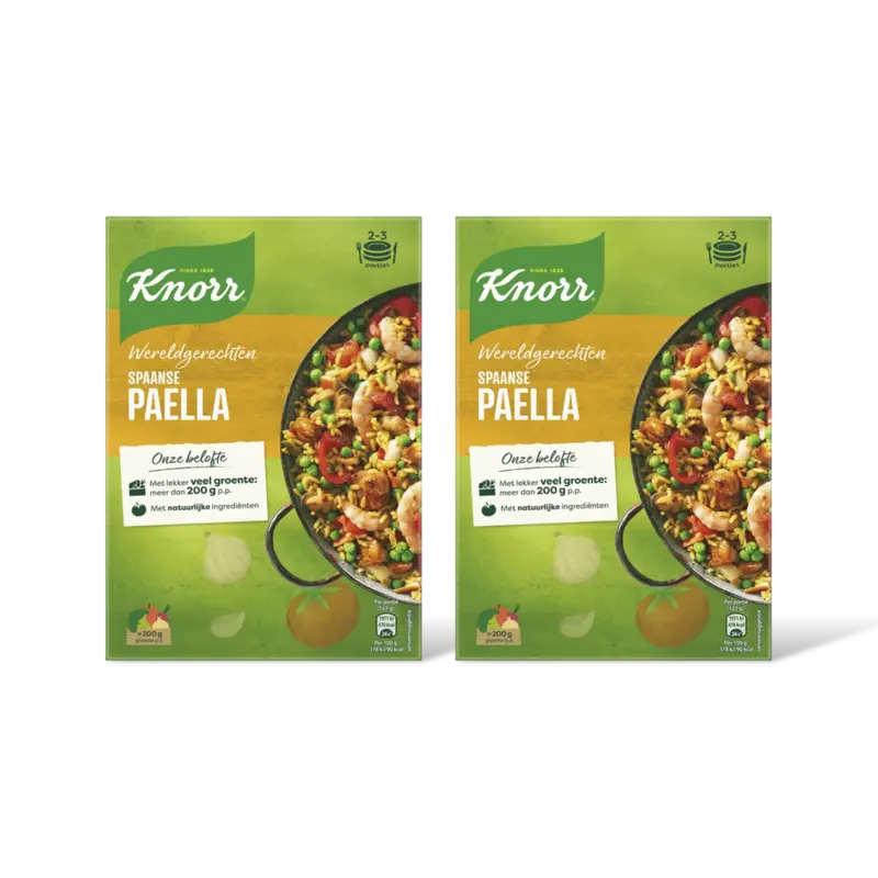 Knorr Wereldgerechten Spaanse paella 2-pack