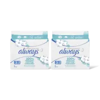 Always Organic cotton night maandverband 2-pack