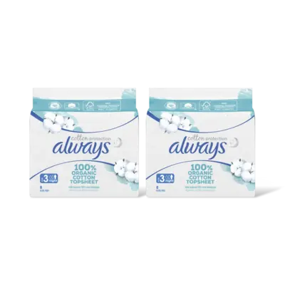 pdp-image-Always Organic cotton night maandverband 2-pack