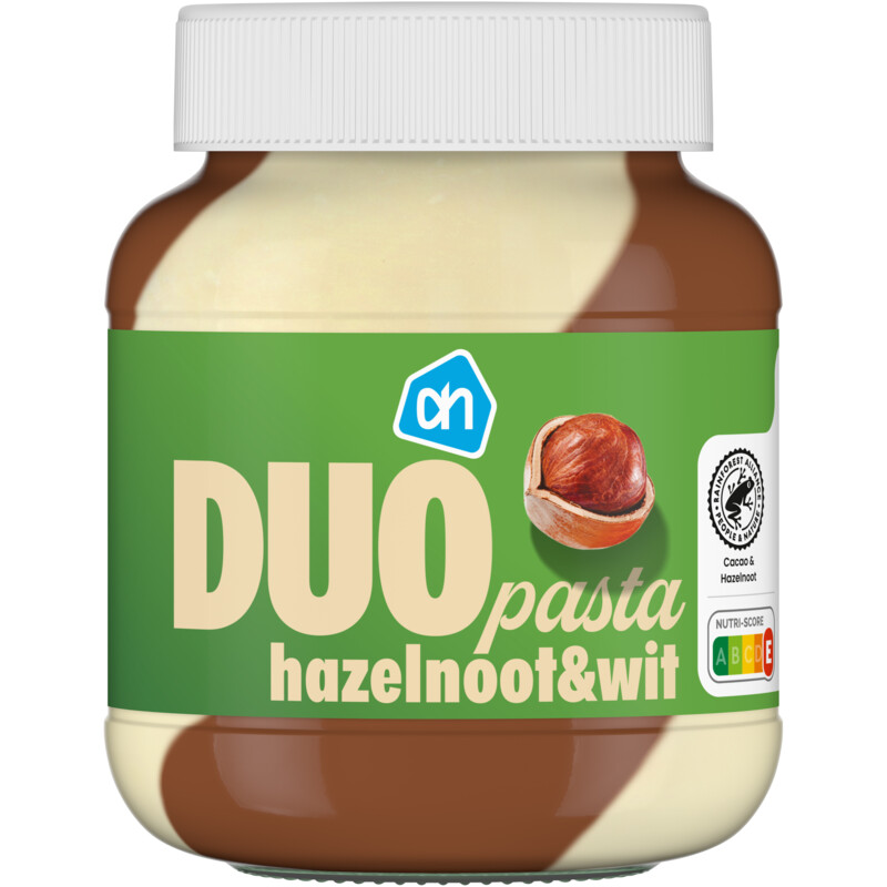 AH Duopasta hazelnoot wit