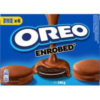 Een afbeelding van Oreo Koekjes omhuld met melkchocoladesmaak