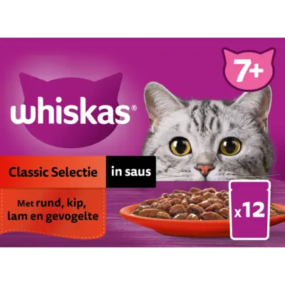 pdp-image-Whiskas 7+ Classic selectie in saus