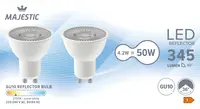 Majestic Led fil reflector G10 50W 2-pack