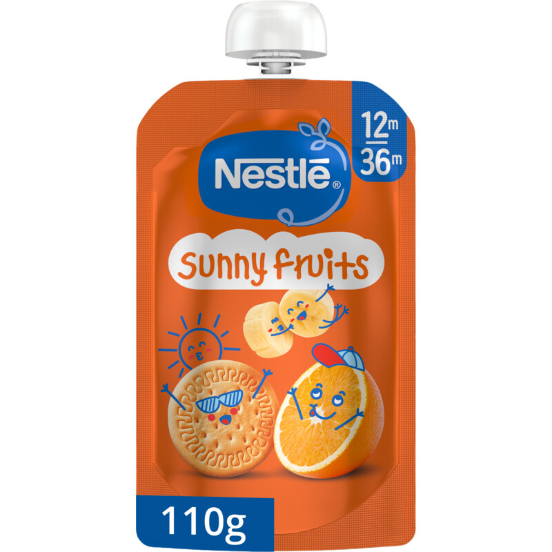 Een afbeelding van Nestlé Sunny fruits knijpfruit 12m+
