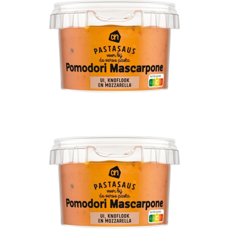 Een afbeelding van AH Pastasaus tomaat mascarpone 2-pack