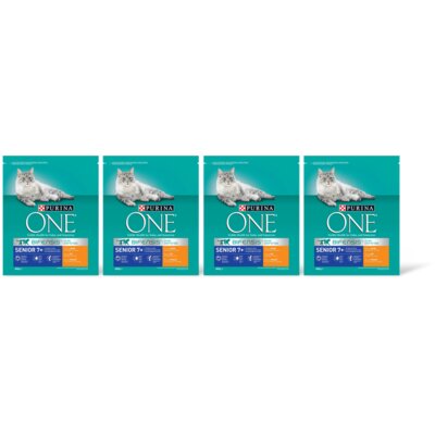 pdp-image-Purina ONE Senior rijk aan kip 4-pack