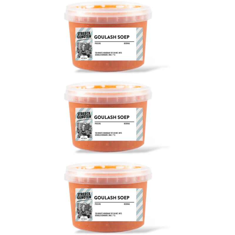 Streeckgenoten Goulashsoep Hongaarse stijl 3-pack