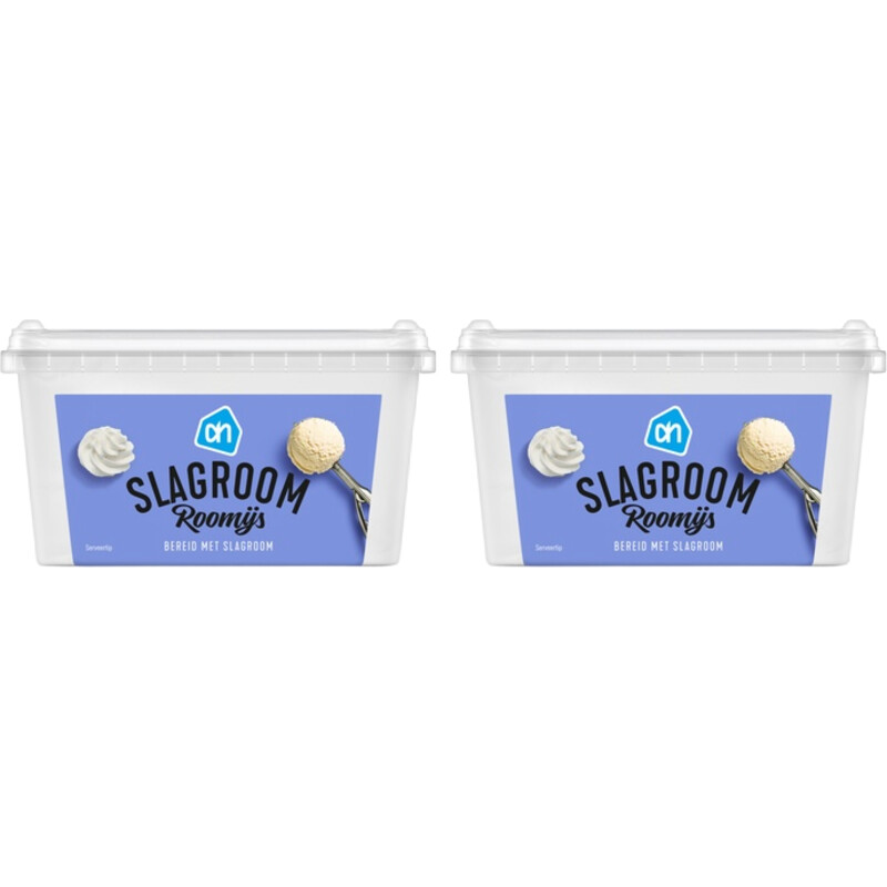 Een afbeelding van AH Slagroomijs 2-pack