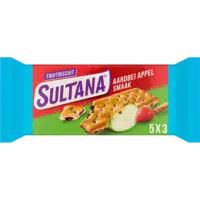 Sultana Fruitbiscuit aardbei 30% minder suiker