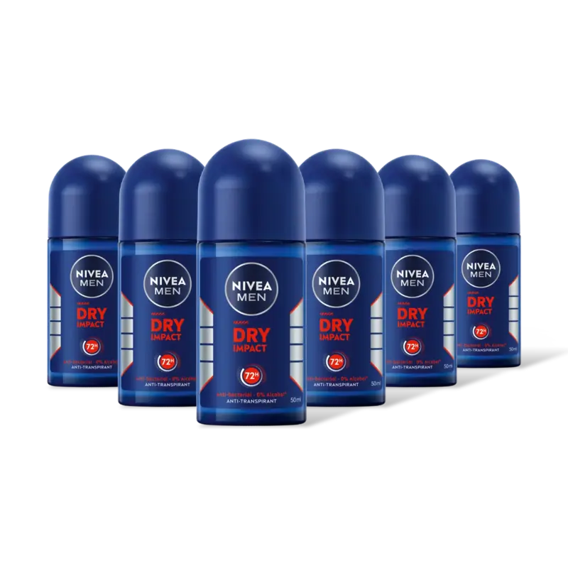 NIVEA Men dry impact anti transpirant rol 6pck