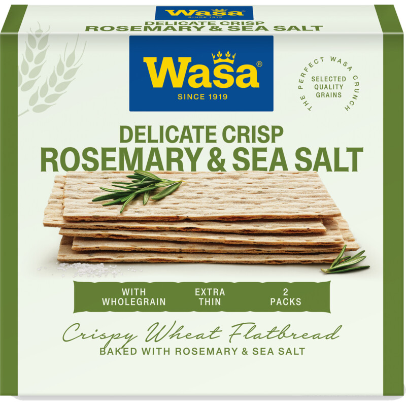 Een afbeelding van Wasa Delicate crisp rosemary & salt