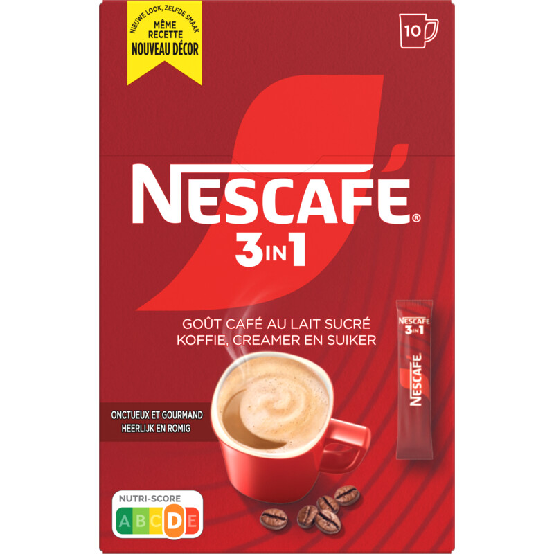 Een afbeelding van Nescafé 3in1 smooth & rich oploskoffie
