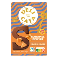 Delicata Chocoladeletter melk karamel biscuit