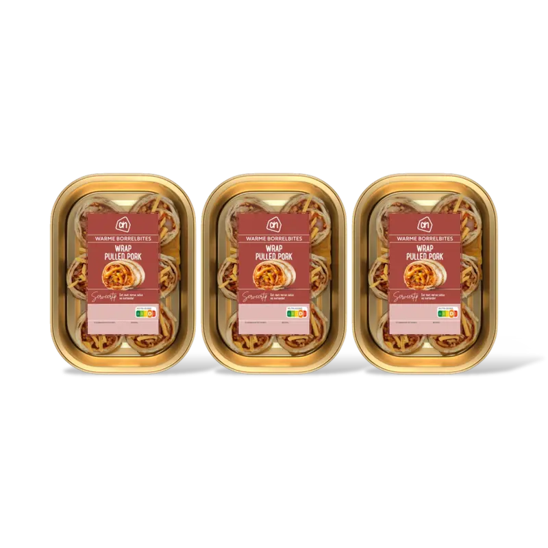 AH Wrap pulled pork 3-pack