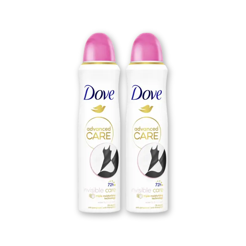 Dove Invisible care deodorant spray 2-pack