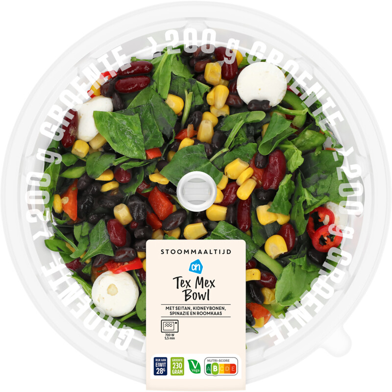 Een afbeelding van AH Stoommaaltijd tex mex bowl