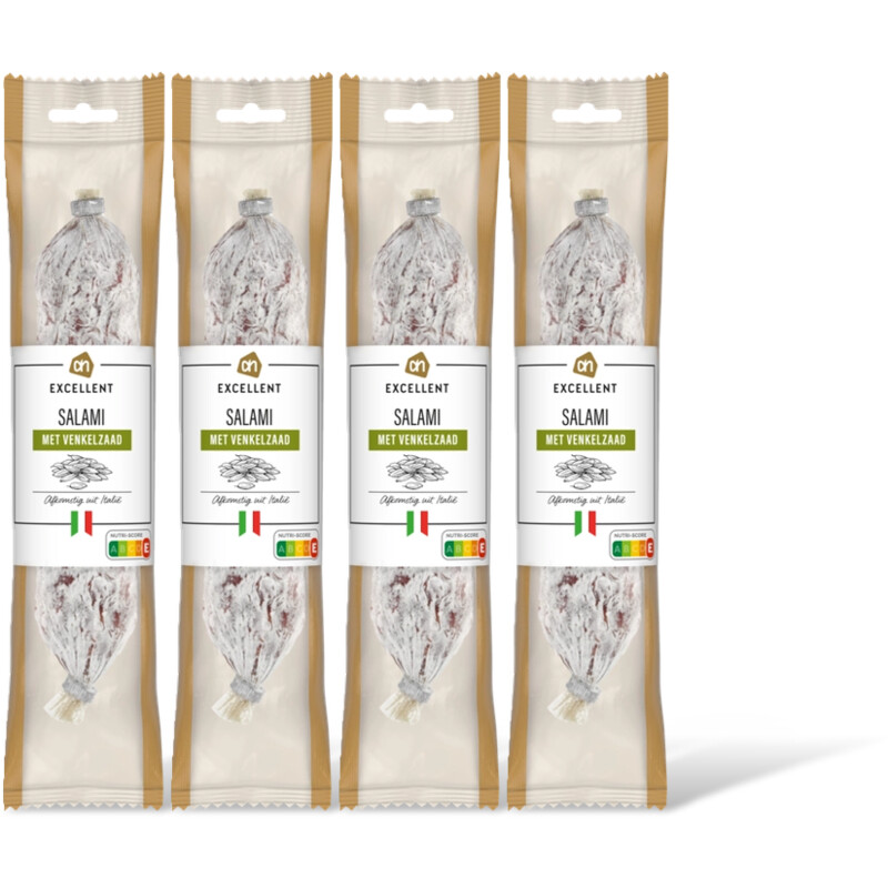 AH Excellent Salami met venkelzaad 4-pack