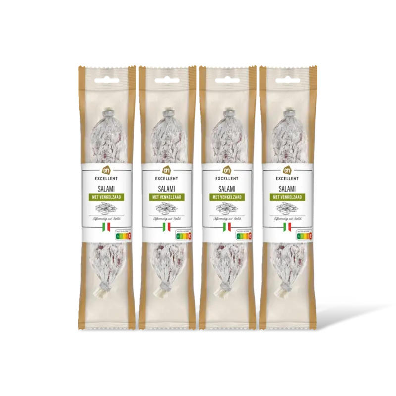 Salami met venkelzaad 4-pack