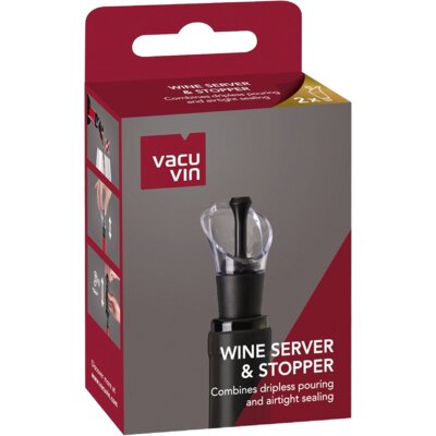 pdp-image-Vacu Vin Wine server & stopper zwart