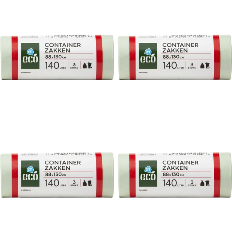 Een afbeelding van AH Containerzakken 140 liter 4-pack