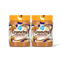 AH Crunch pindakaas America style stkjs 2pk