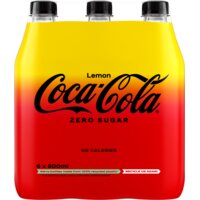Een afbeelding van Coca-Cola Zero lemon 6-pack bel