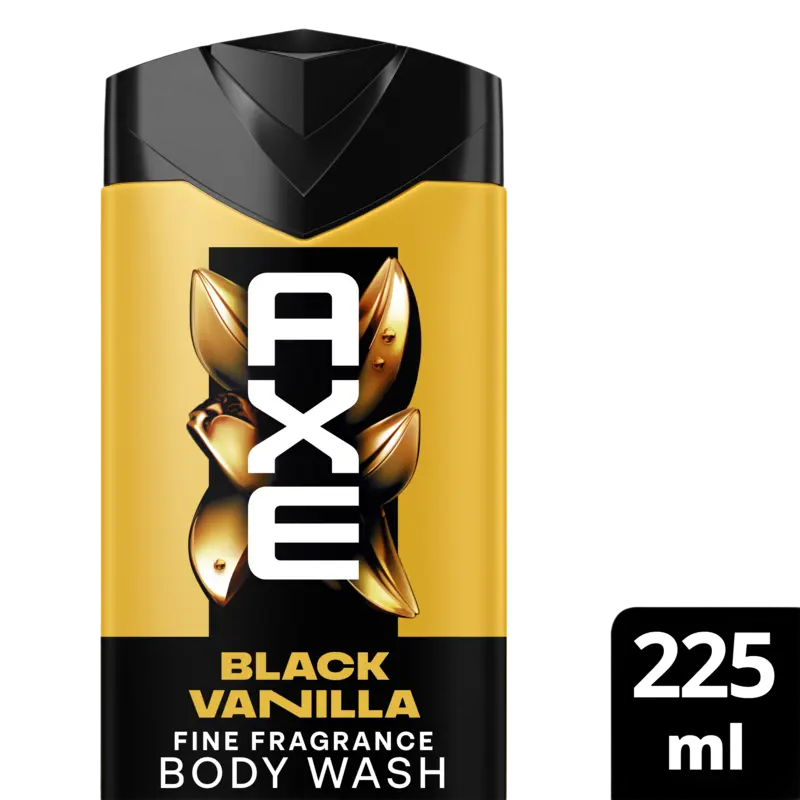 Black vanilla + fine fragrance showergel