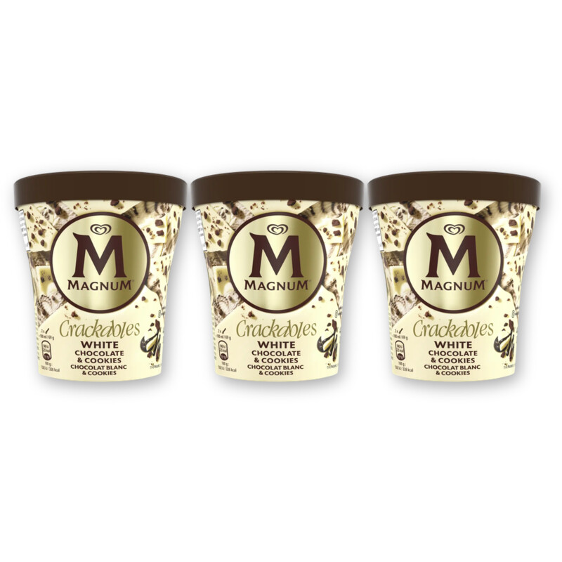 Magnum White chocolate & cookies 3-pack