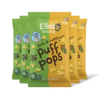 Ella's kitchen Puff pops erwt + mais 10m+ 5-pack
