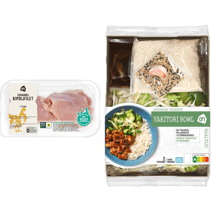 Een afbeelding van AH Gesneden Yakitori Bowl Verspakket