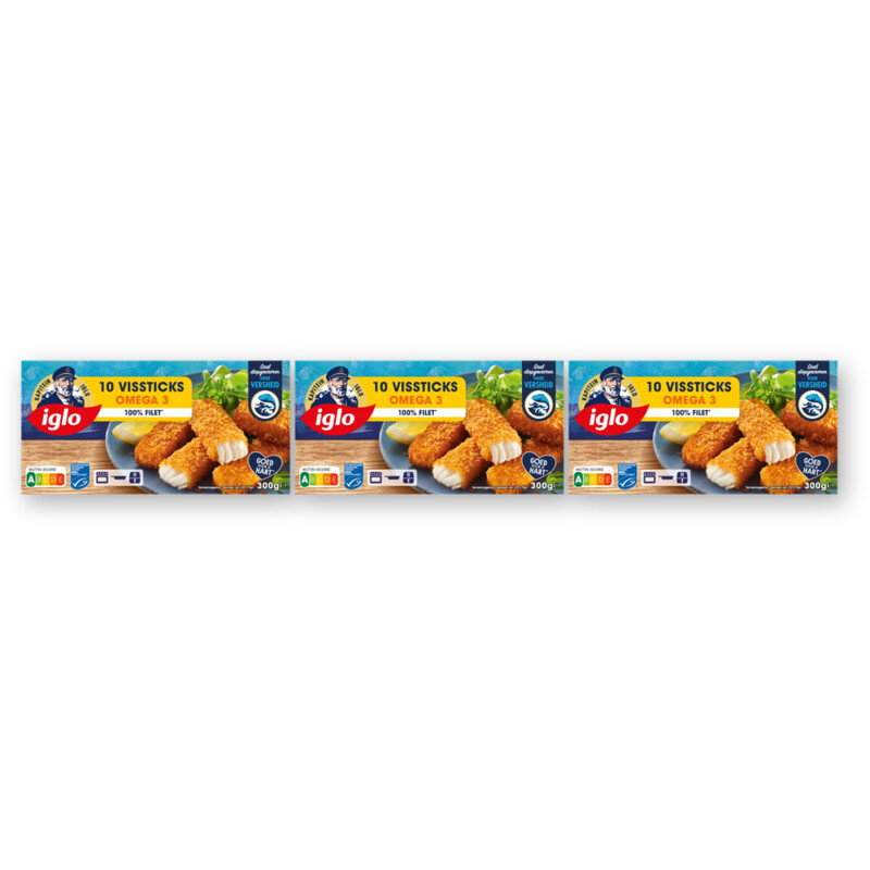 Iglo Vissticks omega-3 3-pack