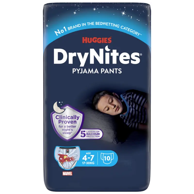 DryNites Absorberende Nachtbroekjes Boys - 4 tot 7 Jaar