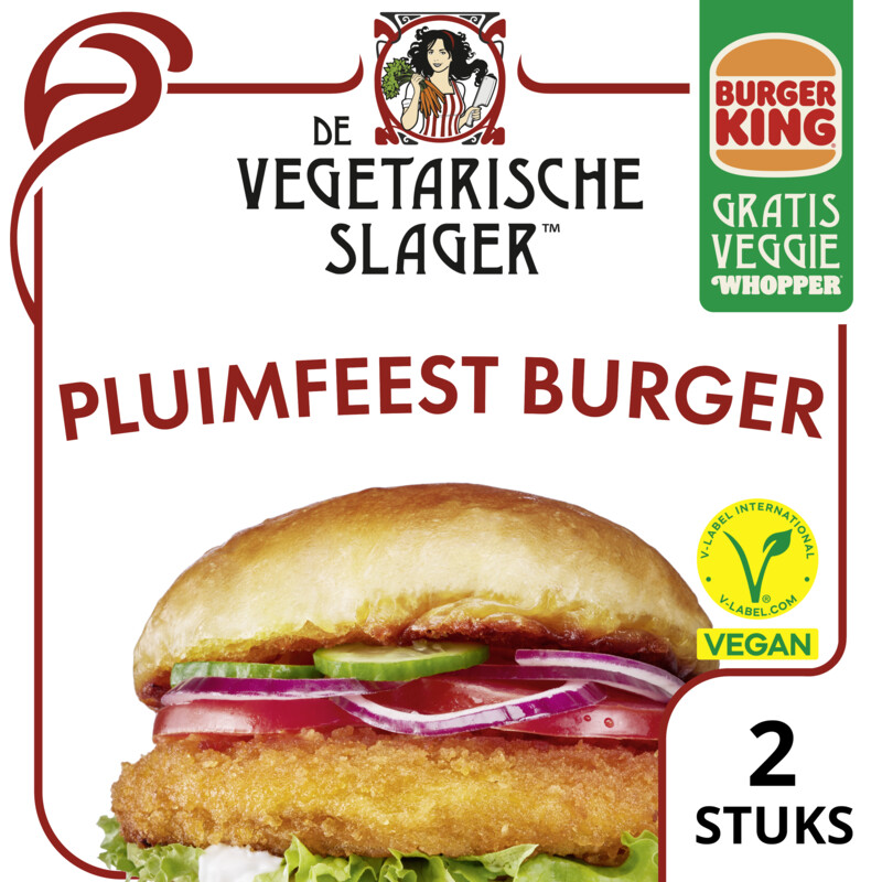 Een afbeelding van Vegetarische Slager Vegan pluimfeestburger