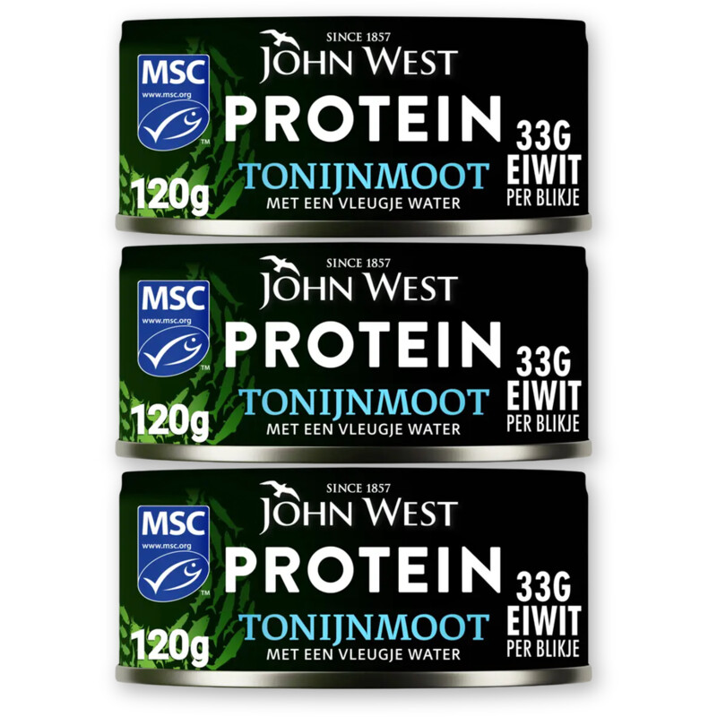 John West Protein tonijnmoot water 3-pack