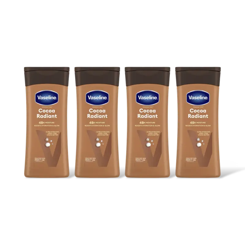 Vaseline Cocoa radiant lotion 4-pack