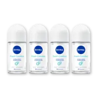 NIVEA Fresh comfort deodorant roller 4-pack