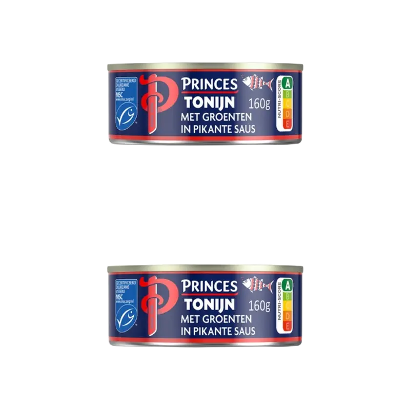 tonijnstukken met groenten 2-pack