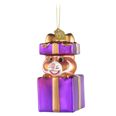 pdp-image-AH Excellent Glashanger hamster cadeautje paars