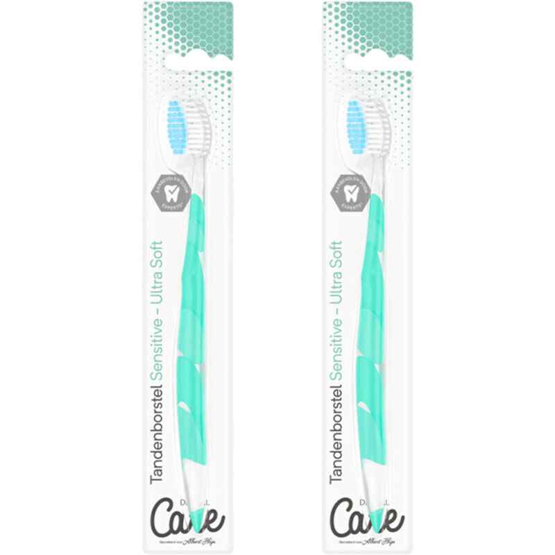 Een afbeelding van Care Tandenborstel sensitive 2-pack