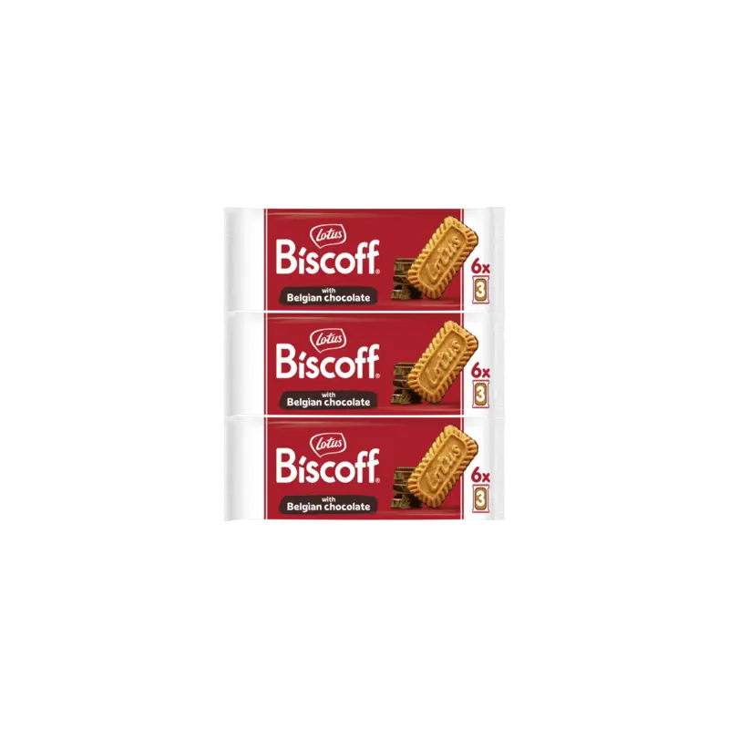 Lotus Biscoff Speculoos Belgian chocolate 3-pack